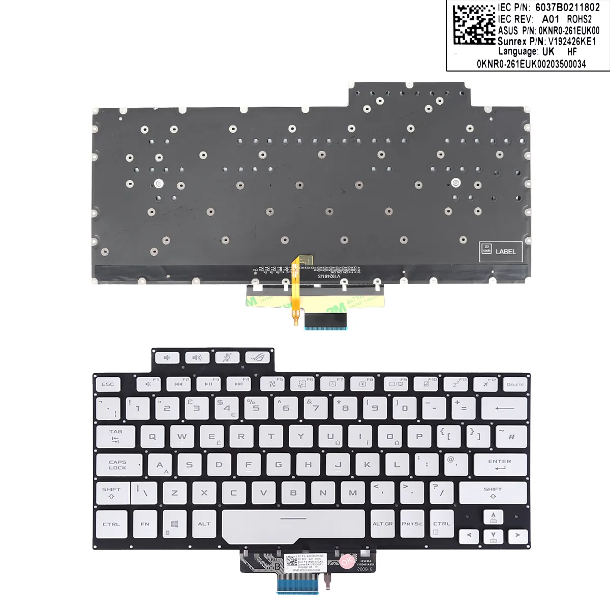 Picture of ASUS ROG GA401QC GA401QE GA401QH GA401QM GA401IHR WHITE(Backlit Win8)